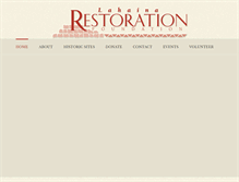 Tablet Screenshot of lahainarestoration.org